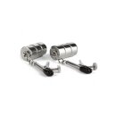 Mr. Steel Aligator Nipple Clamps Weights Silver