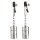 Mr. Steel Aligator Nipple Clamps Weights Silver
