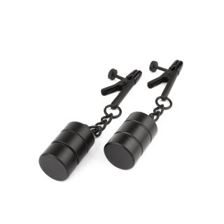 Mr. Steel Tingling Nipple Clamp Weight Black