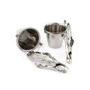 Mr. Steel Nipple Clamps with Buckets Silver