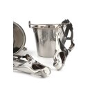 Mr. Steel Nipple Clamps with Buckets Silver