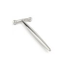 Mr. Steel DickVader Round Tip Penis Plug Silver