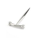 Mr. Steel DickVader Round Tip Penis Plug Silver