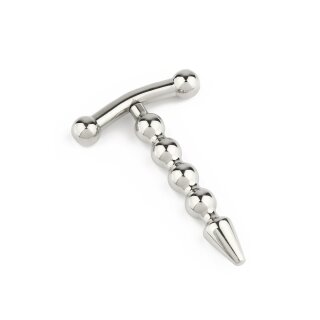 Mr. Steel Rod Ecstasy Beaded Penis Plug Silver