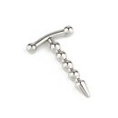Mr. Steel Rod Ecstasy Beaded Penis Plug Silver