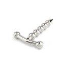 Mr. Steel Rod Ecstasy Beaded Penis Plug Silver