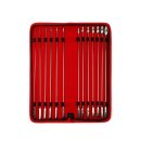 Mr. Steel Rosebud Urethral Sounds 13 Pcs Silver