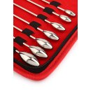 Mr. Steel Rosebud Urethral Sounds 13 Pcs Silver