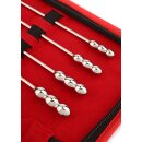 Mr. Steel Rosebud Urethral Sounds 8 Pcs Silver