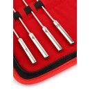 Mr. Steel Rosebud Urethral Sounds 8 Pcs Silver