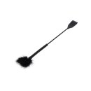 Hidden Desire Crop Whip & Feather Tickler PU Leather 57 cm