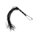 Hidden Desire Long Studded Flogger Whip PU Leather 75 cm