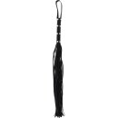 Hidden Desire Long Studded Flogger Whip PU Leather 75 cm