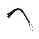 Hidden Desire Long Beaded Flogger Whip PU Leather 60 cm
