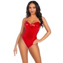 Leg Avenue Sequin Boned Crotch Bodysuit S