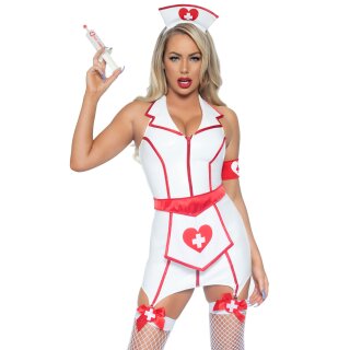 Leg Avenue Vinyl Er Hottie Dress L