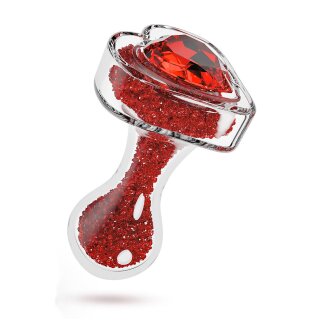 Blush Oh My Gem Lustre Anal Plug Rot 8,3 cm Ø 3,2 cm