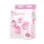 B-Vibe Pink Roses Glass Butt Plug Training Set 3,95 cm