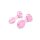 B-Vibe Pink Roses Glass Butt Plug Training Set 3,95 cm