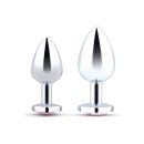 B-Vibe Jewel Heart Metal Butt Plug Training Set