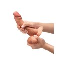 B-Vibe Slipskin curved dildo beige 20 cm
