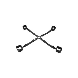 Sportsheets Velvet Noir Adjustable Hog Tie & Cuff Set