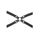 Sportsheets Velvet Noir Adjustable Hog Tie & Cuff Set