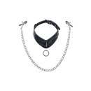 Sportsheets Velvet Noir Collar & Removable Clamps