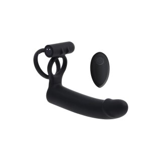 Evolved Gender X Dildo mit Penisring Schwarz 20 cm Ø 3,8 cm
