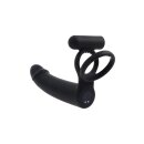 Evolved Gender X Dildo mit Penisring Schwarz 20 cm Ø 3,8 cm