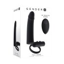 Evolved Gender X Dildo mit Penisring Schwarz 20 cm Ø 3,8 cm