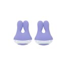 Evolved Playboy nipple clamps with vibration purple