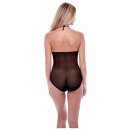 Baci Teddy aus Spitze und Netzstoff Schwarz M-L