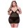 Baci 2-Piece Chemise and Panty Set Black Queen Size