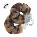 Ouch! Sturdy fluffy handcuffs Leopard