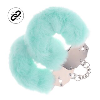 Ouch! Sturdy Fluffy Handcuffs In Light Green