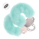 Ouch! Sturdy Fluffy Handcuffs In Light Green
