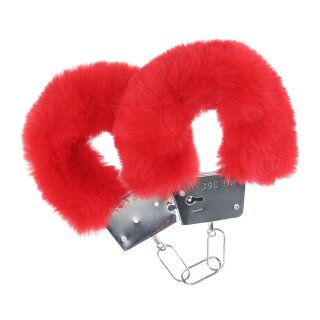 Ouch! Klassische Flauschige Handschellen Rot