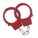 Ouch! Classic Metal Handcuffs Red