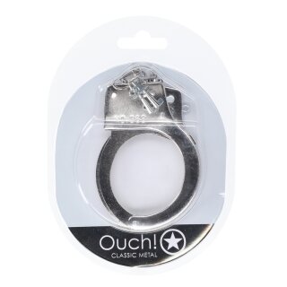Ouch! Classic Metal Handcuffs Silver