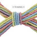 Ouch! Polyester Bondage Rope 10 m Rainbow