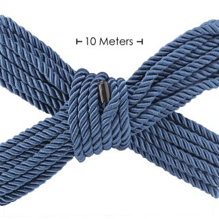 Ouch! Polyester Bondage Rope 10 m Dark Blue