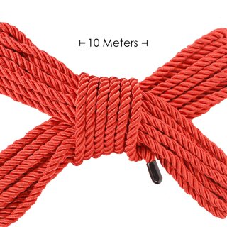 Ouch! Polyester Bondage Rope 10 m Red