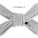 Ouch! Polyester Bondage Rope 10 m Silver