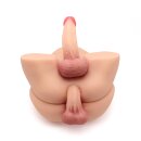 Kiotos Masturbator Penis in Ass & Dildo Beige 6.5 kg