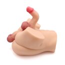 Kiotos Masturbator Penis in Ass & Dildo Beige 6.5 kg