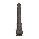 LoveToy Nature Cock Dual Layered Bendable Dildo Schwarz 40,5 cm Ø 5,7 cm