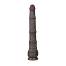 LoveToy Nature Cock Dual Layered Bendable Dildo Schwarz 40,5 cm Ø 5,7 cm