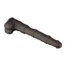 LoveToy Nature Cock Dual Layered Bendable Dildo Schwarz 40,5 cm Ø 5,7 cm