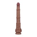 LoveToy Nature Cock Dual Layered Bendable Dildo Beige 40.5 cm Ø 5.7 cm